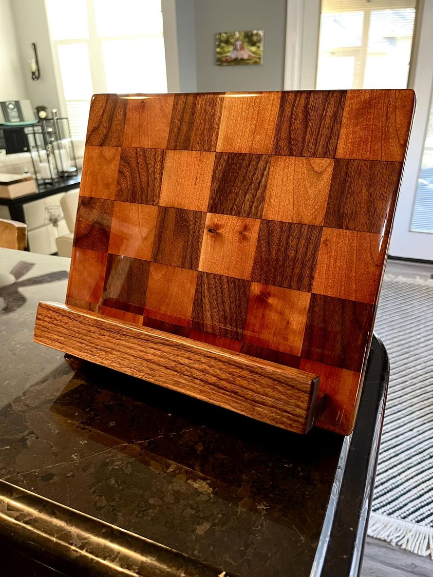 Chess Board Cook Book or iPad Holder