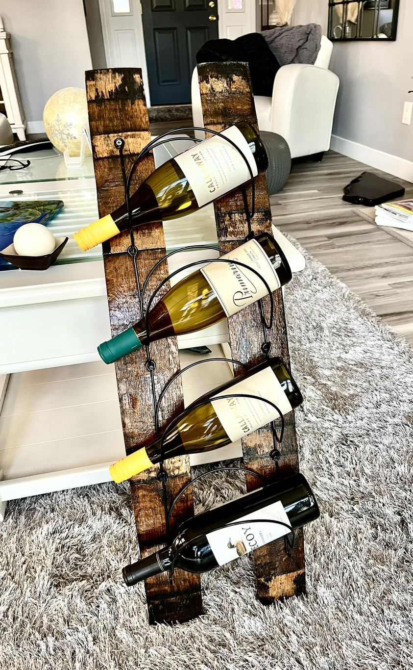 Wine Staves Wine Bottle Holder or Towel Holder