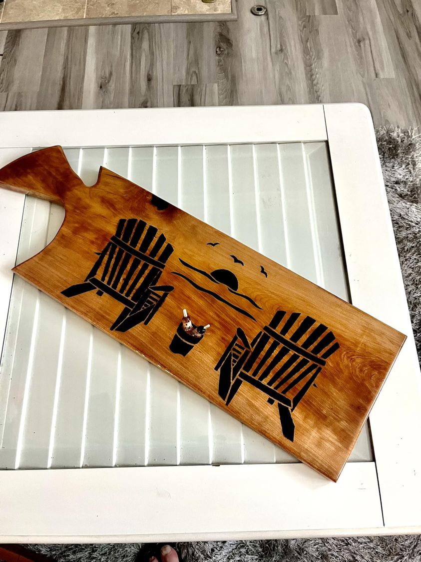 Beach Chairs Charcuterie Board