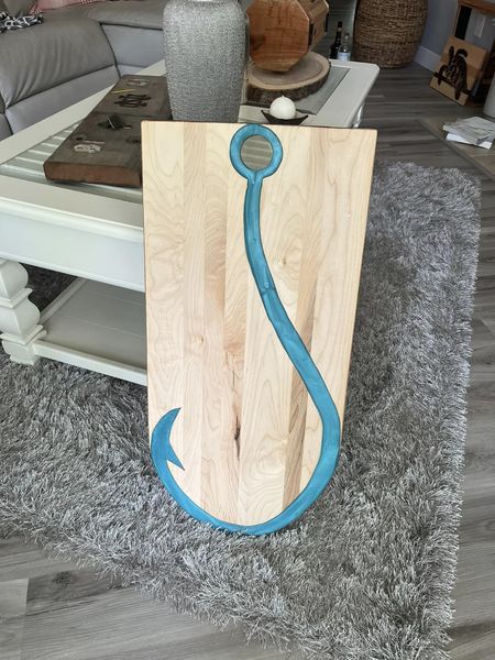 Fish hook cutting board