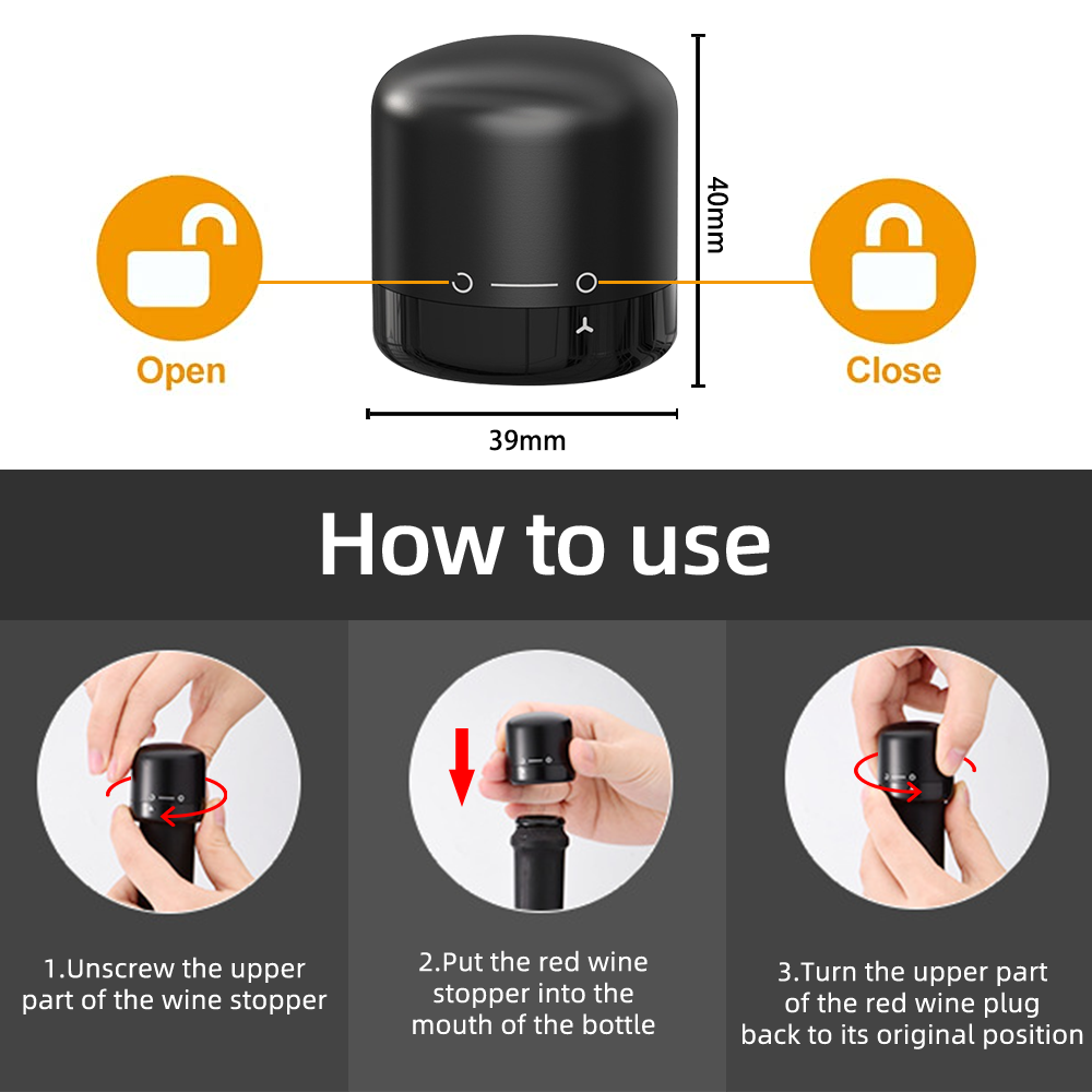 Retain Freshness Wine Bottle Plug