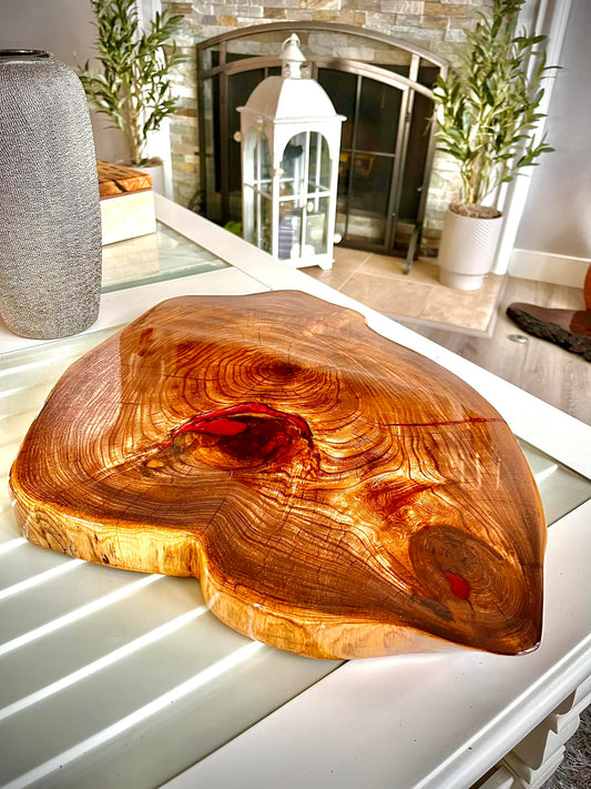 Large Cherry Cookie Charcuterie Board with Epoxy